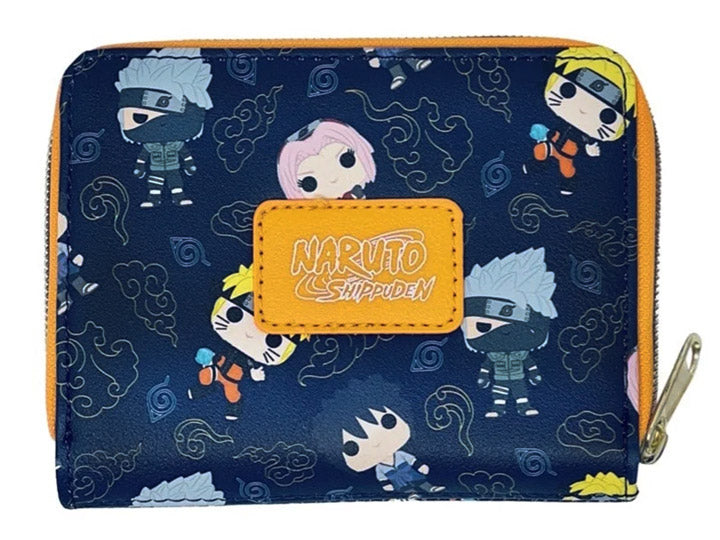 Naruto Shippuden Allover Chibi Character Faux Leather
