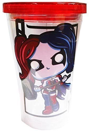Funko DC Harley Quinn Acrylic Cup Tumbler Travel Cup