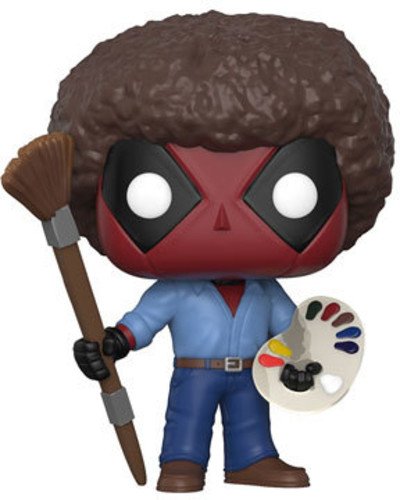 Funko Pop Marvel Deadpool Playtime Bob Ross Vinyl Action Figure