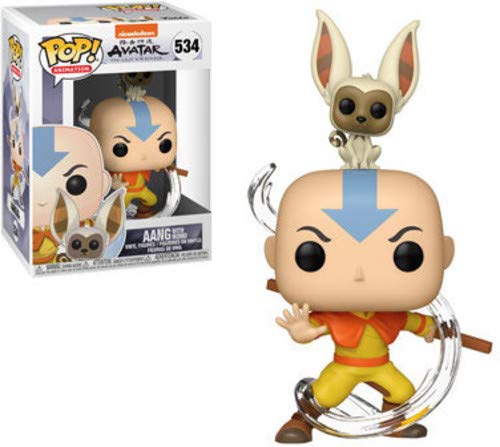 Funko Pop Animation: Avatar - Aang with Momo Vinyl Figure