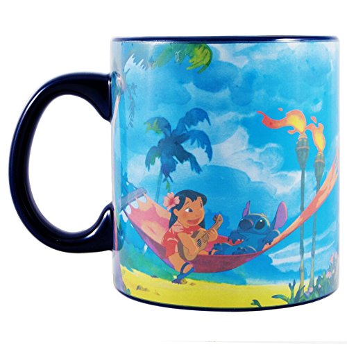 Disney Lilo And Stitch Space to Beach Heat Reveal Ceramic Coffee Mug 20-Ounces