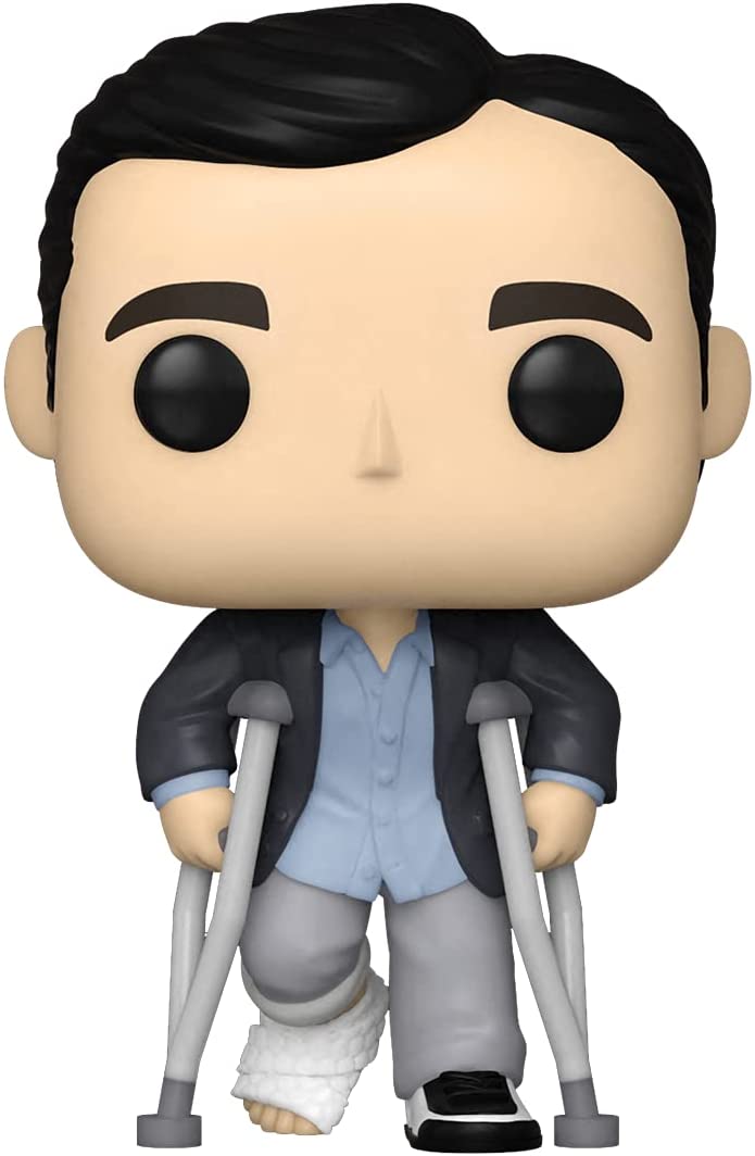 Funko Pop! TV: The Office Michael Standing with Crutches Vinyl Figure