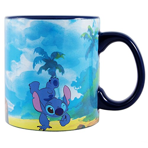 Disney Lilo And Stitch Space to Beach Heat Reveal Ceramic Coffee Mug 20-Ounces