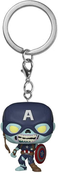 Funko Pop! Keychain Marvel What If? - Zombie Captain America Vinyl Figure