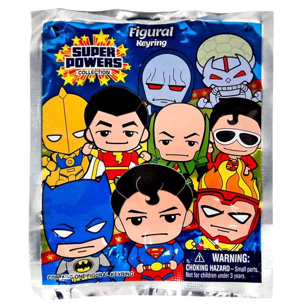DC Super Powers 3-D Figural Keyring Mystery Pack DC Comics Key Chain