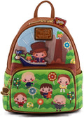 Loungefly Charlie and the Chocolate Factory Wonka 50th Anniversary Womens Double Strap Shoulder Bag Purse