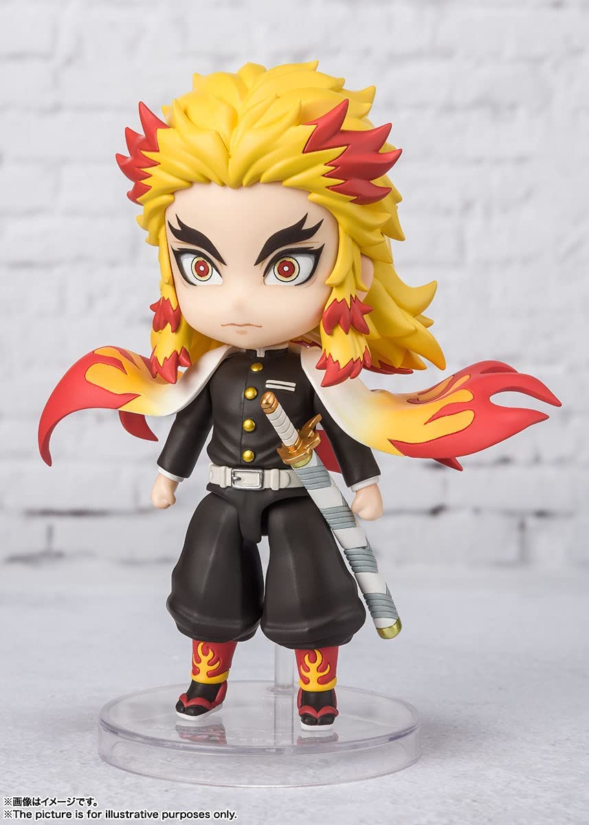 Tamashi Nations Demon Slayer: Kimetsu no Yaiba Kyojuro Rengoku Bandai Spirits Figuarts Mini