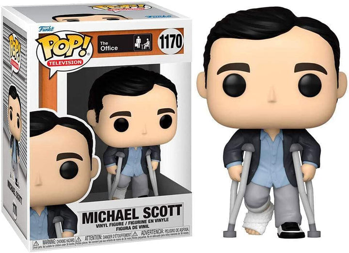 Funko Pop! TV: The Office Michael Standing with Crutches Vinyl Figure