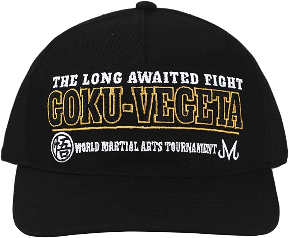 Dragon Ball Z Goku Vegeta Fight Black Snapback Hat