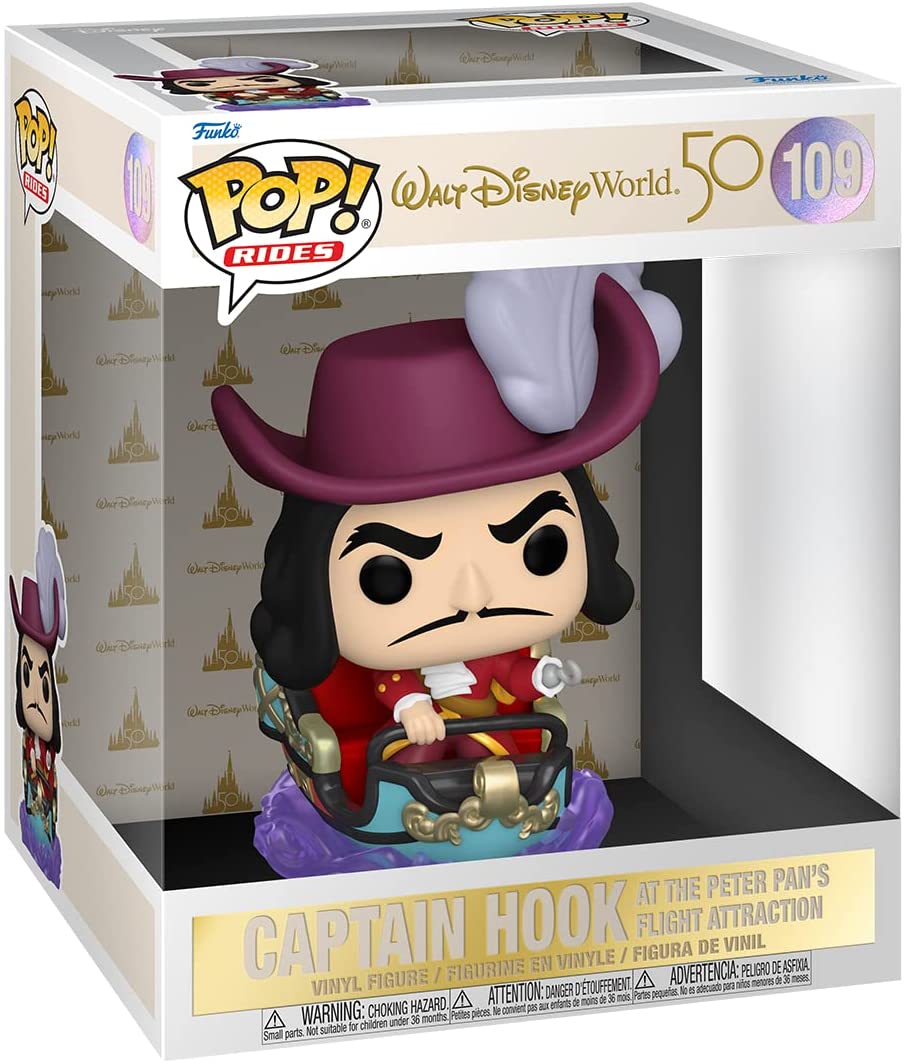 Funko Pop! Ride: Walt Disney World 50th - Captain Hook at Peter Pan's Flight Attraction