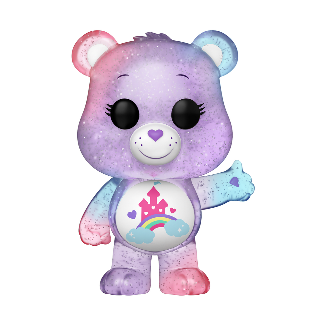 Funko Pop! Animation: Care Bear 40th Anniversary - Care-a-Lot Bear Translucent Glow Chase