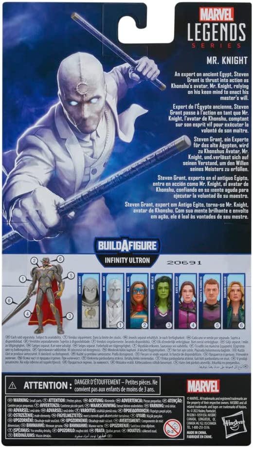 Marvel Legends Series Disney Plus Moon Knight Mr. Knight 6-inch Action Figure