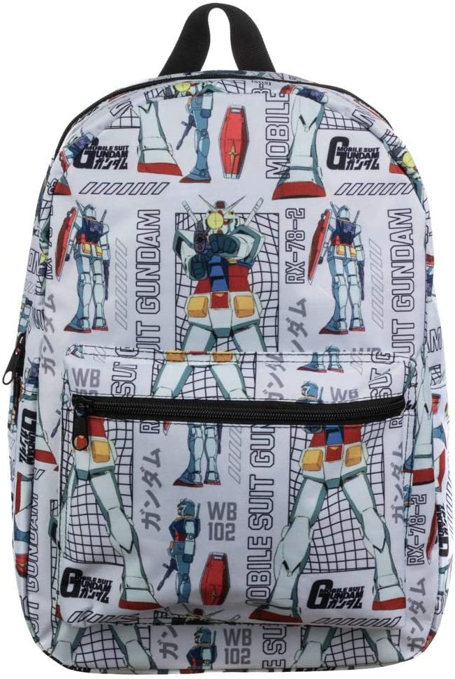 Gundam Anime Cartoon Robot All Over Print Backpack Bag