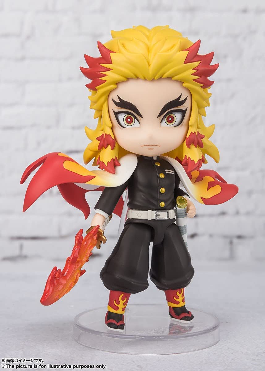 Tamashi Nations Demon Slayer: Kimetsu no Yaiba Kyojuro Rengoku Bandai Spirits Figuarts Mini