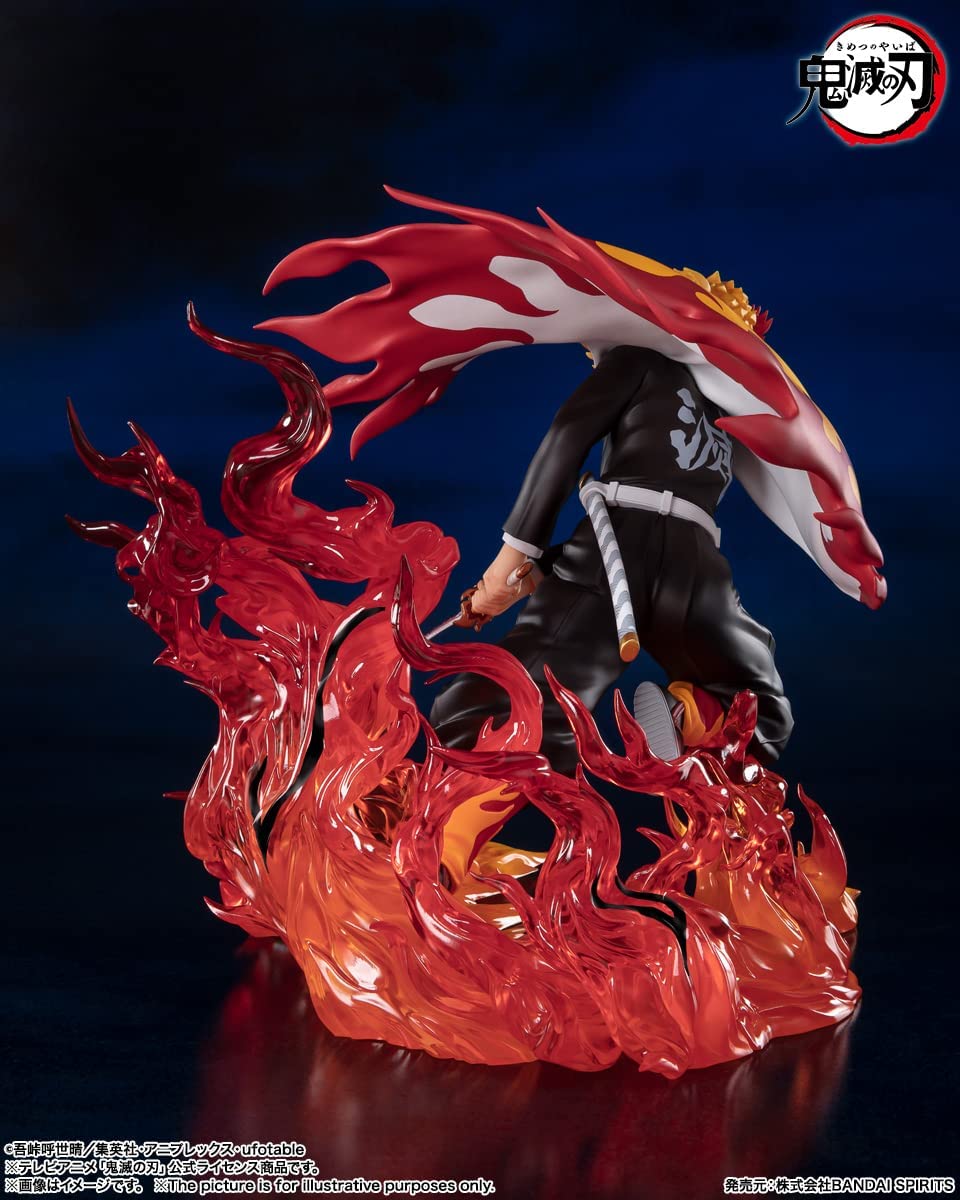 Tamashi Nations Demon Slayer Kimetsu no Yaiba Kyojuro Rengoku Flame Hashira Bandai Spirits Figuarts Zero