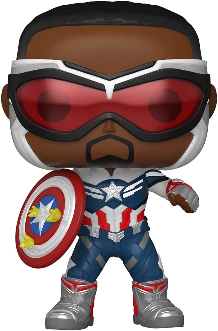 Funko POP Marvel: Falcon and The Winter Soldier - Captain America Sam Wilson with Shield Year of The Shield Amazon Exclusive