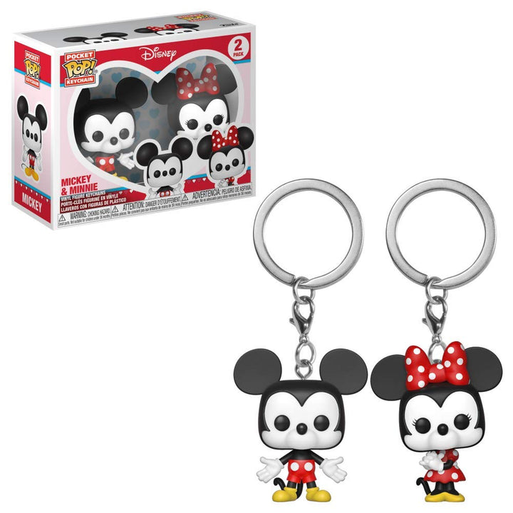 Funko Pop Keychain Disney Mickey & Minnie 2 Pack Vinyl Figure