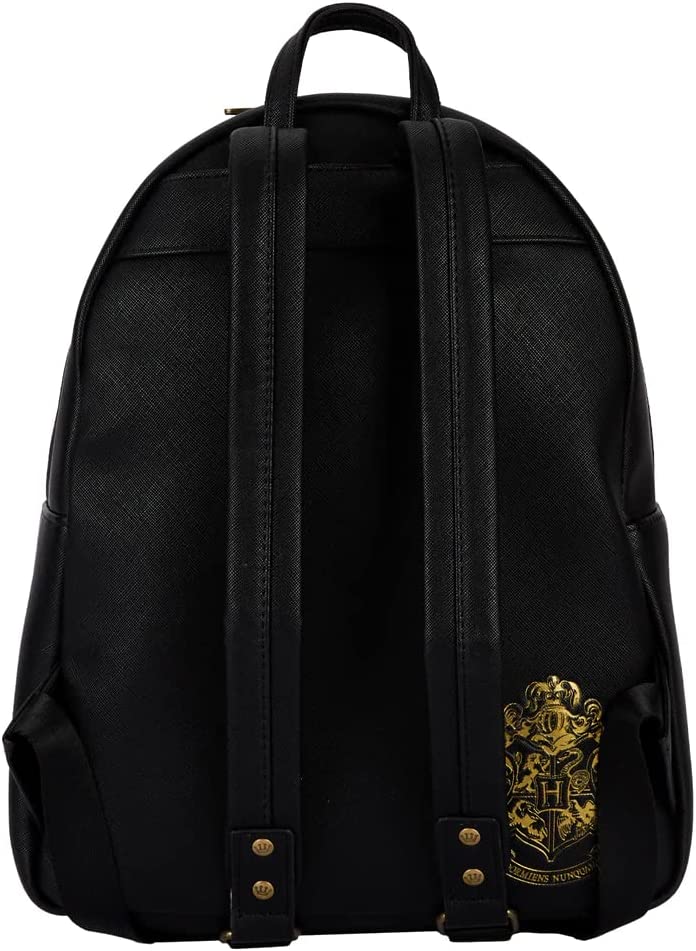 Loungefly Harry Potter Trilogy Triple Pocket Womens Double Strap Shoulder Bag Purse Backpack