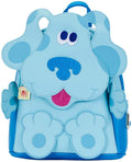 Loungefly Blue's Clues Blue Womens Double Strap Shoulder Bag Purse Backpack