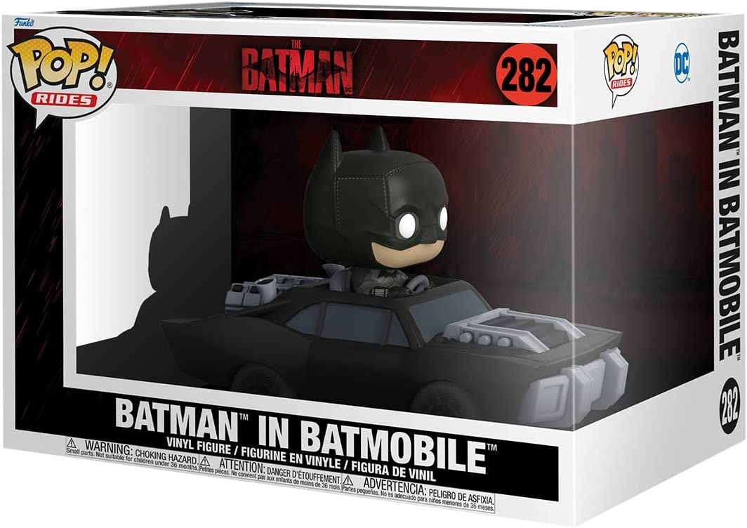 Funko Pop! Ride Super Deluxe: The Batman - Batman and Batmobile Vinyl Figure