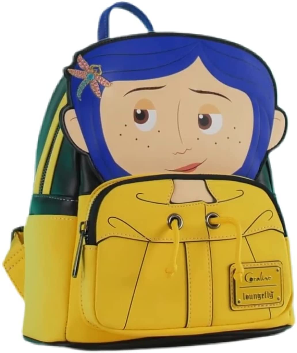 Loungefly Laika Coraline Raincoat Cosplay Womens Double Strap Shoulder Bag Purse