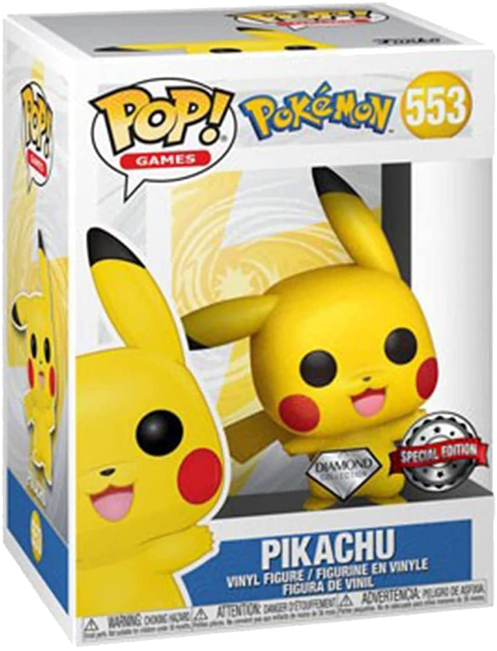 Funko Pop! Pokemon Waving Pikachu Diamond Glitter Exclusive Vinyl Figure