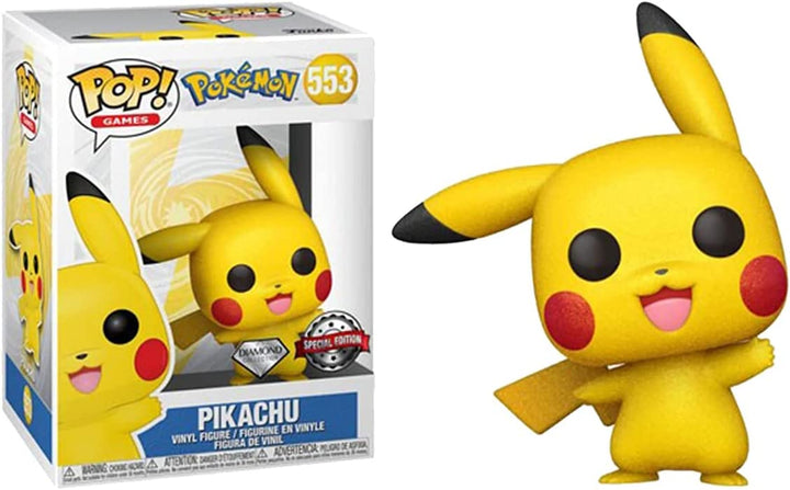 Funko Pop! Pokemon Waving Pikachu Diamond Glitter Exclusive Vinyl Figure