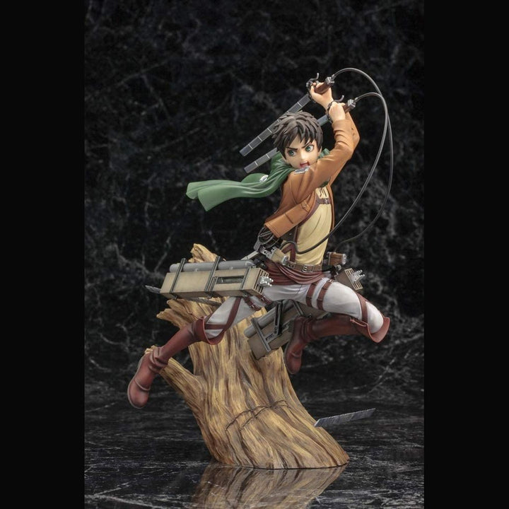 Kotobukiya Attack On Titan Eren Yeager Renewal Package Variant ArtFX J Statue