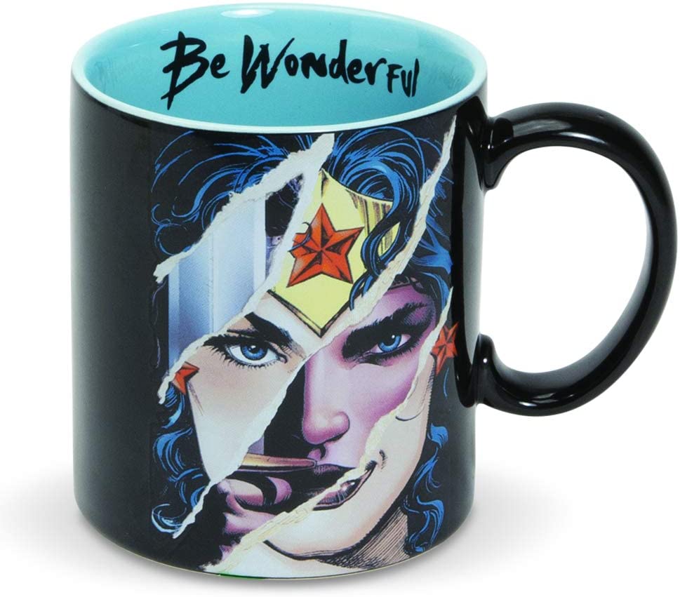 DC Comics Ceramics Wonder Woman Be Wonderful Coffee Mug, 16 Ounce