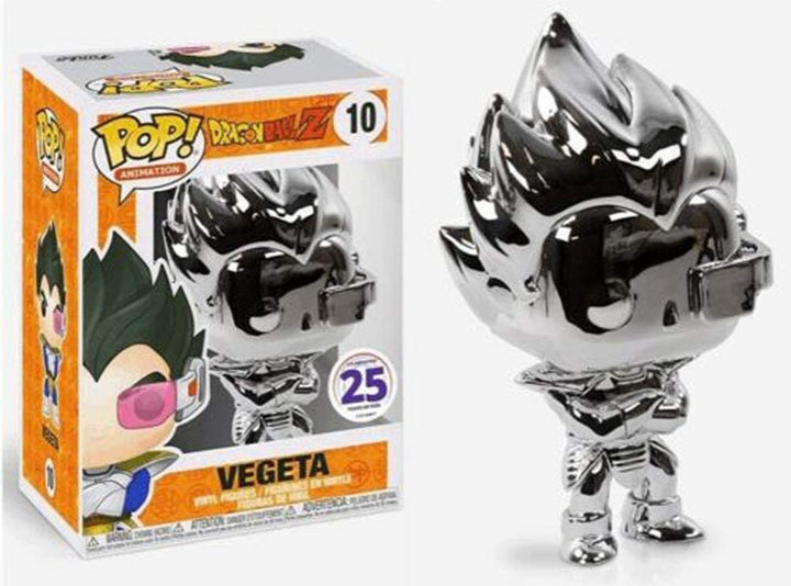 Funko Pop! Dragon Ball Z Vegeta Silver Chrome Exclusive Vinyl Figure