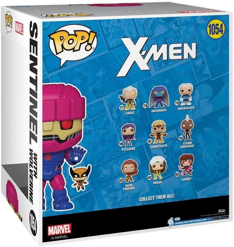 Funko Pop! Jumbo Marvel: X-Men - Sentinel with Wolverine Exclusive