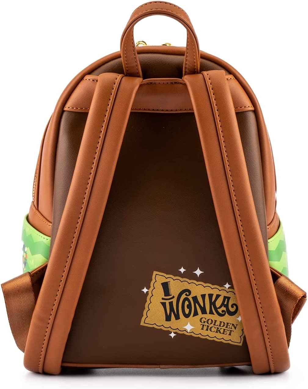 Loungefly Charlie and the Chocolate Factory Wonka 50th Anniversary Womens Double Strap Shoulder Bag Purse