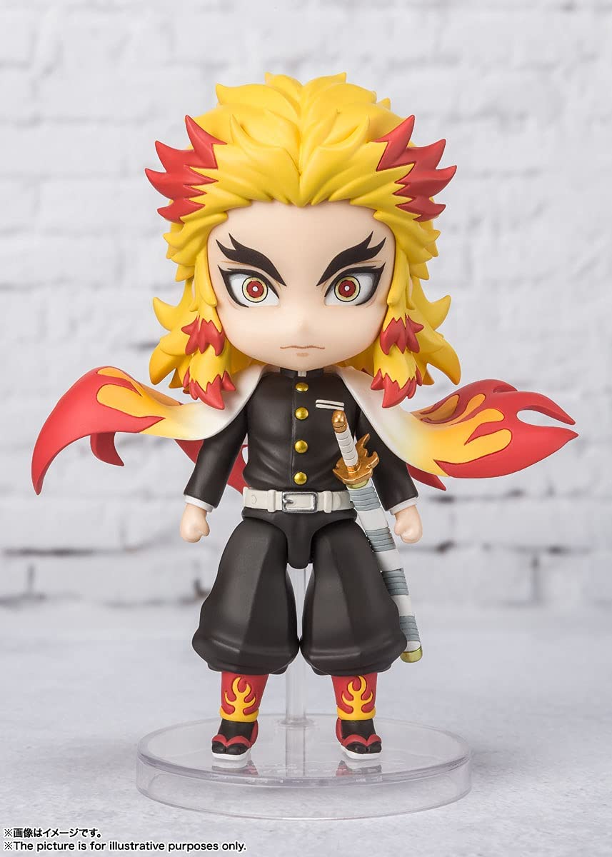 Tamashi Nations Demon Slayer: Kimetsu no Yaiba Kyojuro Rengoku Bandai Spirits Figuarts Mini