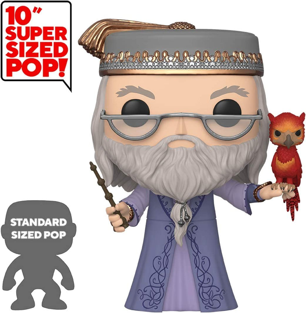 Funko Pop! Harry Potter - 10" Dumbledore with Fawkes Vinyl Figure