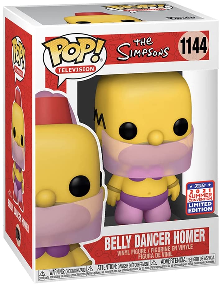 Funko Pop! The Simpsons Belly Dancer Homer 2021 Exclusive Vinyl Figure