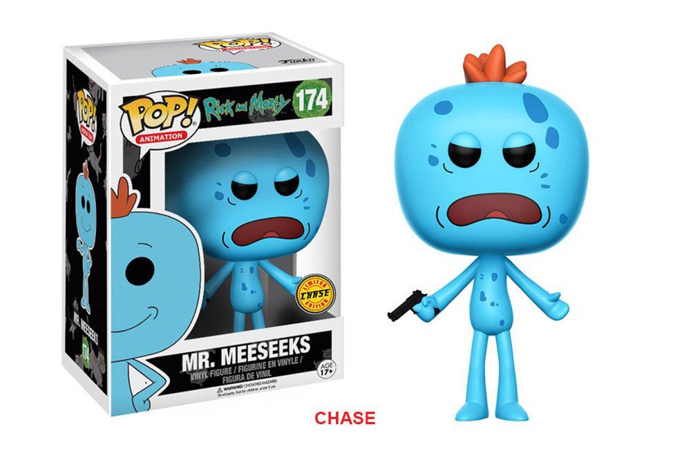 Funko Pop Animation Rick And Morty Mr. Meeseeks Chase Vinyl Action Figure