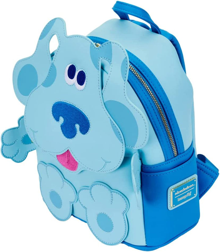 Loungefly Blue's Clues Blue Womens Double Strap Shoulder Bag Purse Backpack
