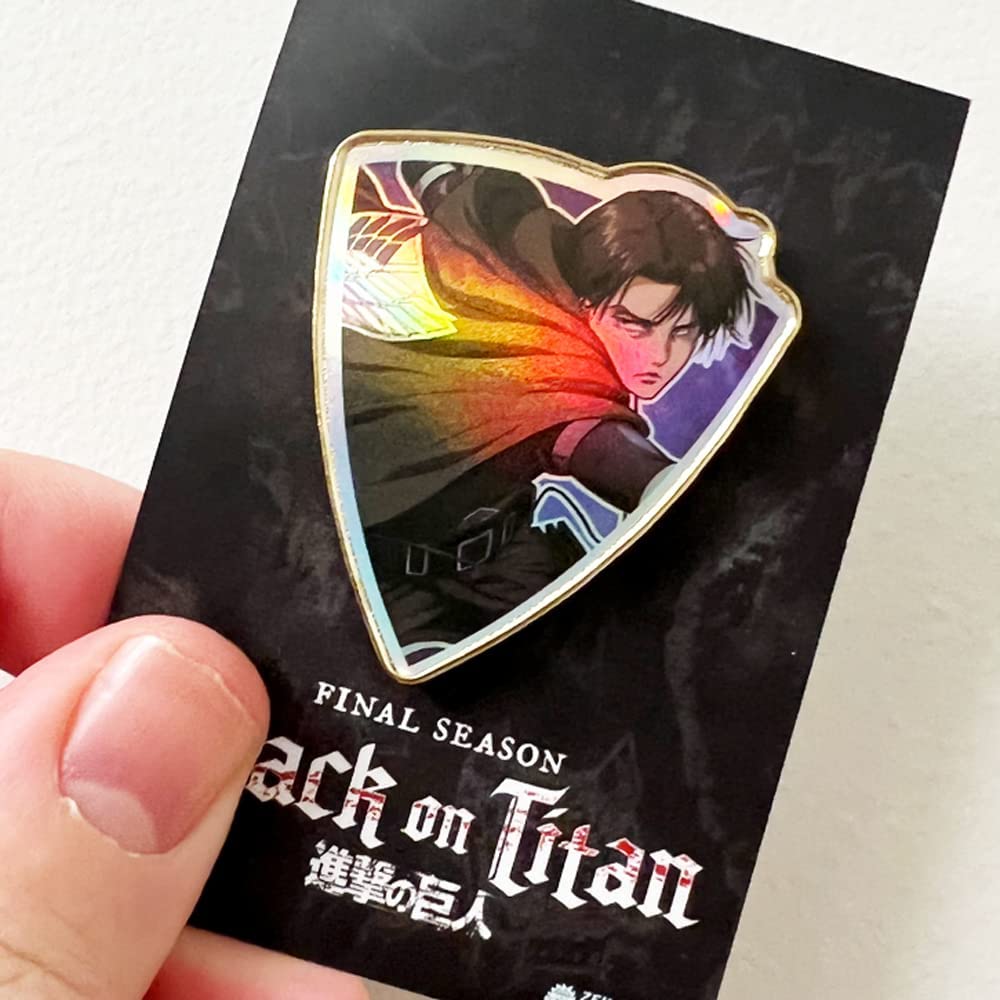 Captain Levi - Foil Shield Series - Attack on Titan Pin Zen Monkey Studios