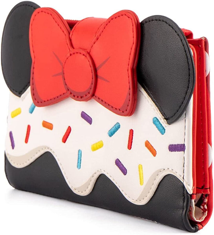 Loungefly Disney Minnie Mouse Sweets Collection Faux Leather Flap Wallet