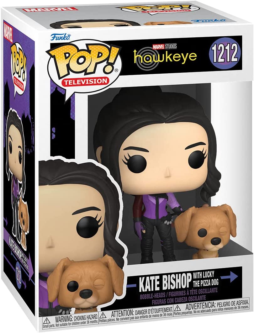 Funko Pop! & Buddy TV Marvel: Hawkeye - Kate Bishop with Lucky The Pizza Dog