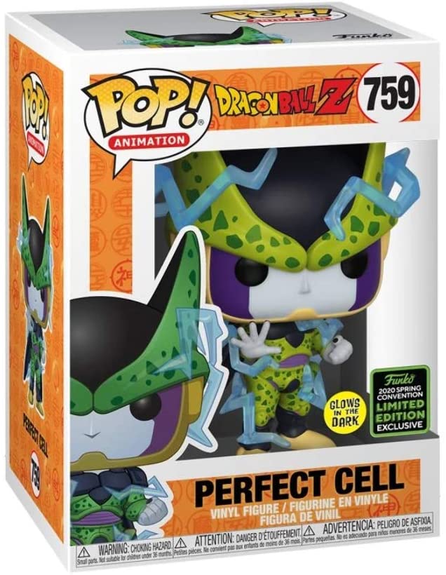 Funko Pop Dragon Ball Z Perfect Cell Glow In Dark Spring Convention Exclusive