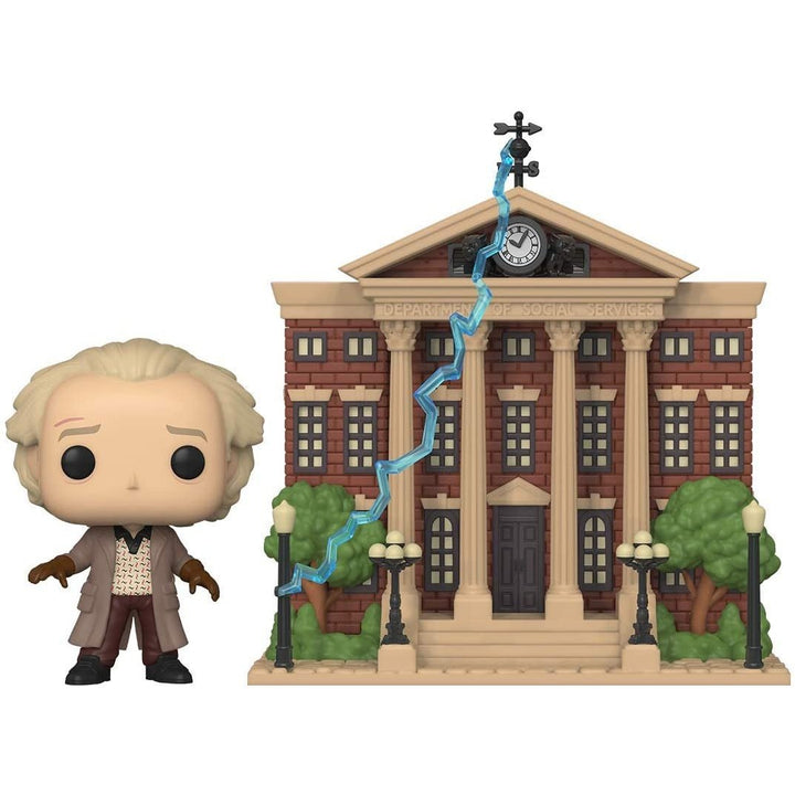 Funko Pop! Town: Back to The Future - Doc with Clock Tower Vinyl Figure