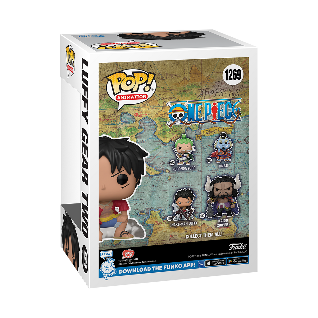 Funko Pop! Animation: One Piece - Monkey D. Luffy Gear Two Fundom Exclusive