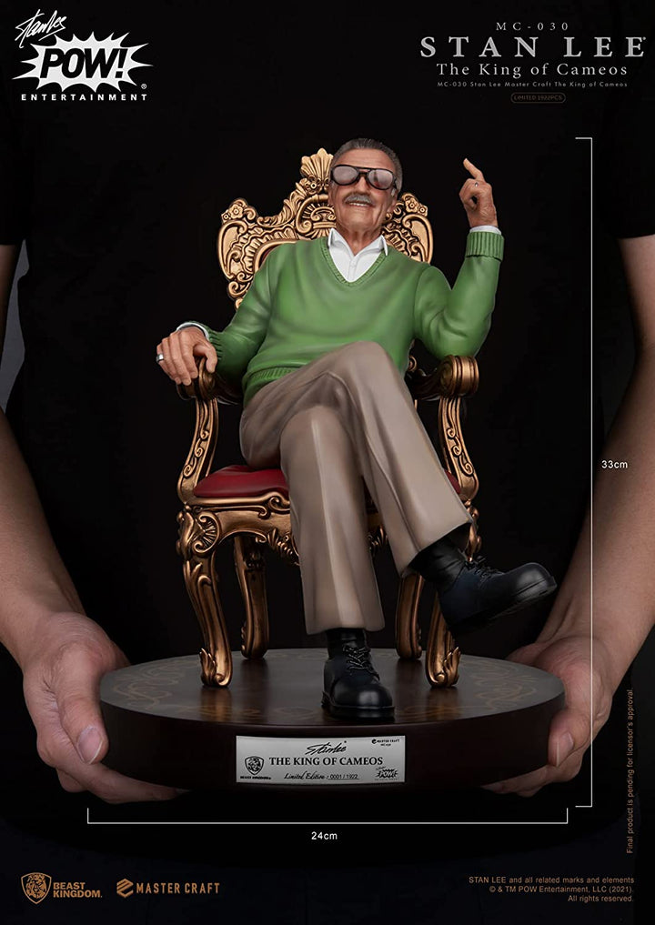 Beast Kingdom Stan Lee: The King of Cameos MC-030 Master Craft Statue