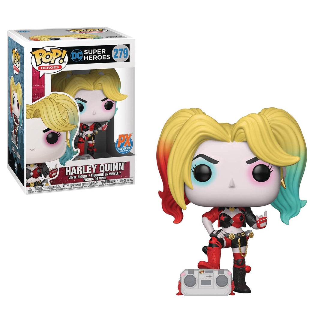 Funko Pop DC Heroes: Harley Quinn with Boombox PX Vinyl Figure