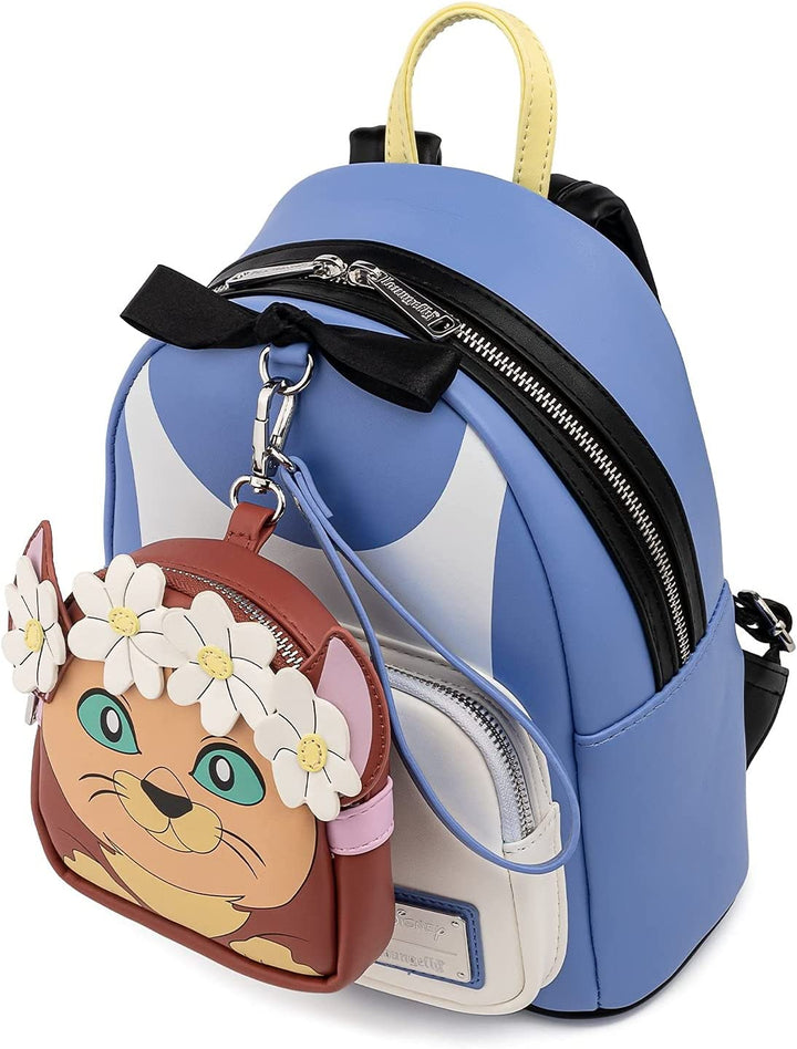 Loungefly Disney Alice in Wonderland Cosplay Mini Backpack Bag with Detachable Wristlet