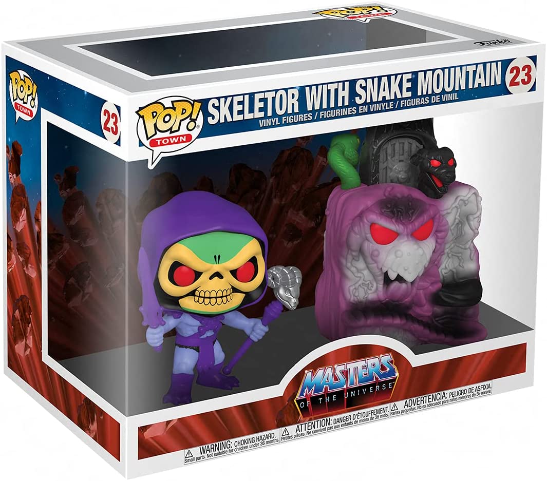 Funko Pop! Town Retro Toys: Masters of The Universe - Skeletor with Snake Mountain Figure