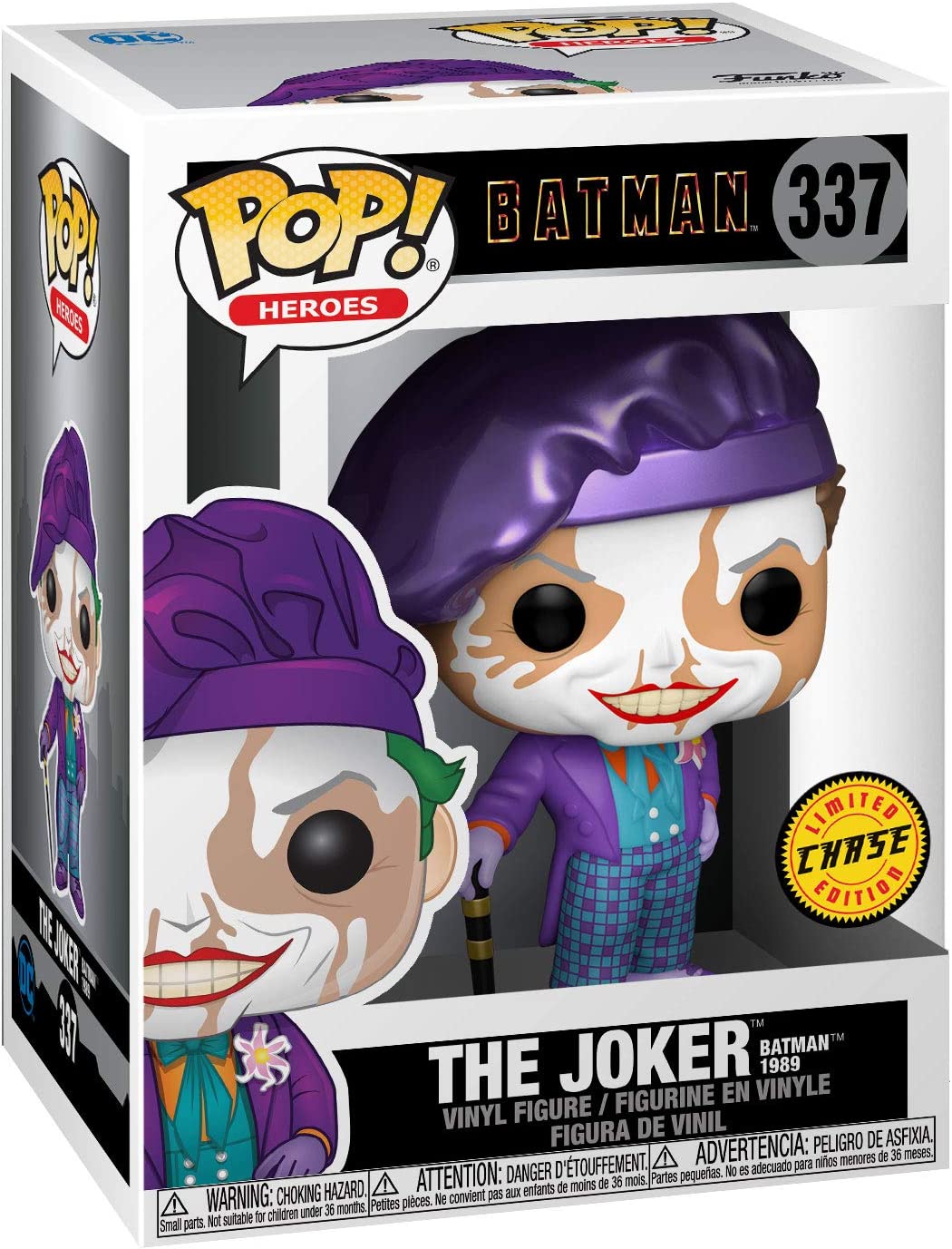 Funko Pop Heroes: Batman 1989 Joker With Hat Chase Vinyl Figure