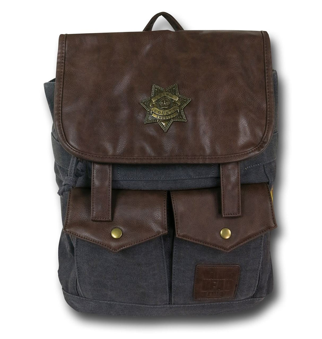 The Walking Dead Rick Grimes Sheriff Backpack Black Bag