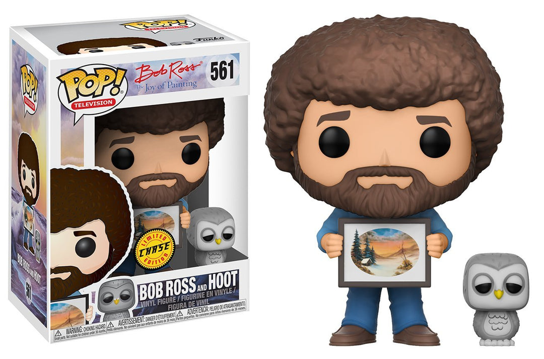 Funko Pop TV Bob Ross With Hoot Chase Vinyl Action Figure